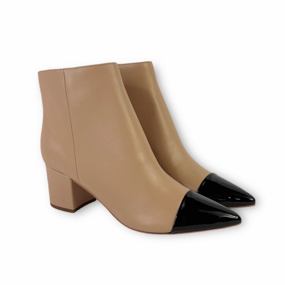 Marc Fisher Jelanie Block Heel Bootie in Latte Size 8.5 NEW - Picture 2 of 7